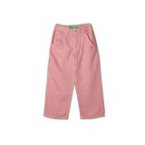 United Colors of Benetton Kız Çocuk%100 Liyosel Logo İşlemeli Yanı Halka Detaylı Pantolon, 225P41AQCE03W