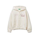 United Colors of Benetton Kız ve erkek çocuk Giacca C/CAPP M/L 3j68c505x örgü ceket, beyaz, 120 cm