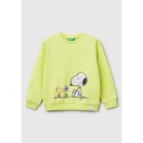 United Colors Of Benetton Koyu Yeşil Kadın / Kız Kk_peanuts Baskılı Logo Etiketli Bisiklet Yaka Sweatshirt Model Kodu: ( 3PQMG10I818A) - 3 - 4 Yaş