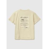United Colors Of Benetton Krem Erkek Çocuk Baskılı T-Shirt 3I1XC10TQ - 10 - 11 Yaş