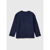 United Colors Of Benetton Lacivert Erkek Çocuk Baskılı T-Shirt 3I1XC10S2