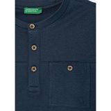 United Colors Of Benetton Lacivert Erkek Çocuk Işlemeli T-Shirt 34I0C10T9 - Koyu Lacivert