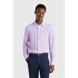 United Colors Of Benetton Lila Erkek Bnt-M Keten Gömlek Model Kodu: ( 5BKU5QJG8LİLA) - Mor - 2XL