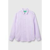 United Colors Of Benetton Lila Erkek Bnt-M Keten Gömlek Model Kodu: ( 5BKU5QJG8LİLA) - Mor