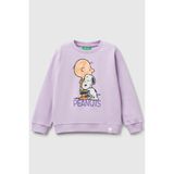 United Colors Of Benetton Lila Kadın / Kız Kk_peanuts Baskılı Logo Etiketli Bisiklet Yaka Sweatshirt Model Kodu: 3PQMG10I8LILA - Mor - 3 - 4 Yaş