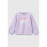 United Colors Of Benetton Lila Kadın / Kız Kk_simli Benetton Logo Baskılı Bisiklet Yaka Sweatshirt Model Kodu: 3J70G10HXLILA - Mor - 2 - 3 Yaş