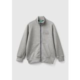 United Colors of Benetton Logolu Sweatshirt Erkek Çocuk Sweatshirt, Antrasit Melanj, S