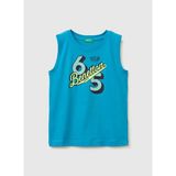 United Colors Of Benetton Mavi Erkek Çocuk Baskılı T-Shirt 3I1XCH023