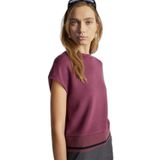 United Colors of Benetton Modal Karışımlı Beli Çizgi Detaylı Kolsuz Sweatshirt, XS, 125A3QAFD10AX, Mürdüm, kadın
