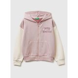 United Colors of Benetton Mor Kız Çocuk Simli Sweatshirt, 11-12 Yaş, 5003359990, Gül Kurusu, kız-çocuk