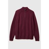 United Colors Of Benetton Mürdüm Erkek ERK_%100 Yün Fermuar Detaylı Dik Yaka Kazak Model Kodu: ( 1006U202B34D) - XS - Mor