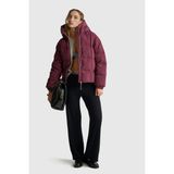 United Colors Of Benetton Mürdüm Kadın / Kız Kdn_kuş Tüyü Kapüşonlu Fermuarlı Kolu Lastikli Şişme Mont Model Kodu: ( 22T6DN0861D3) - Mor
