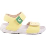 United Colors Of Benetton Sarı Cırtlı Kız Bebek Sandalet BN-1252 B