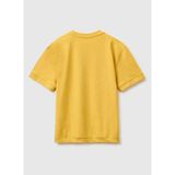 United Colors Of Benetton Sarı Erkek Çocuk Baskılı T-Shirt 3SDLC10TU - Hardal