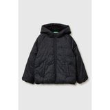 United Colors Of Benetton Siyah Kadın / Kız Kj_desenli Fermuarlı Astarlı Kapüşonlu Dolgulu Mont Model Kodu: 2TMRCN06XSIYAH - 7 - 8 Yaş