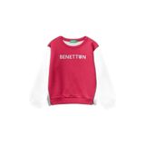United Colors of Benetton Slogan Baskılı Sweatshirt Kız çocuk