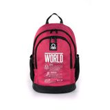 United Colors Of Benetton "The World" Çift Bölmeli Okul Sırt Çantası Bordo / 03834