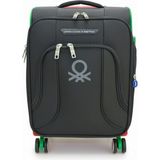 United Colors Of Benetton Trolley 50 cm Siyah Unisex Valiz - Kırmızı