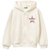 United Colors of Benetton Üniseks Çocuk Giacca C/CAPP M/L 39m2c505o Örgü Ceket, Beyaz, 150