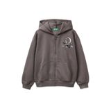 United Colors of Benetton Üniseks Çocuk Giacca C/CAPP M/L 39m2c505o Örgü Ceket, Gri, 150