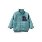 United Colors of Benetton Üniseks çocuk örgü ceket, Gri, 3 Yaş