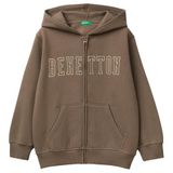 United Colors of Benetton Üniseks çocuk örgü ceket, Kahverengi, 130