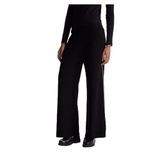 United Colors of Benetton Viskoz Karışımlı Beli Lastikli Geniş Paça Pantolon, XS, 125A17Q3DF013, Siyah, Kadın