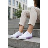 United Colors of Benetton ® | Yazlık Keten Kadin Sneaker Spor Ayakkabi-Beyaz Lila
