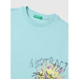United Colors Of Benetton Yeşil Erkek Çocuk Baskılı T-Shirt 3I1XC10TY - Su Yeşili - 10 - 11 Yaş