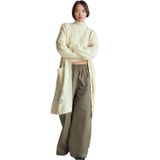 United Colors of Benetton Yün Hırka, l, 125A18L4EN00J, Krem, Kadın