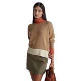 United Colors of Benetton Yün Karışımlı Balıkçı Yaka Kazak, xs, 125A16YCE204I, Açık Kahverengi, Kadın