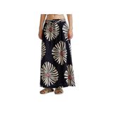 United Colors of Benetton%100 Keten Desenli Beli Lastikli Uzun Elbise, 125P4KPRD004T