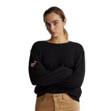 United Colors of Benetton%100 Merino Kazak, xl, 125A1002D10BG, Siyah, Kadın