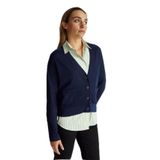 United Colors of Benetton%100 Yün V Yaka Hırka, xs, 125A11AHD604R, Lacivert, Kadın
