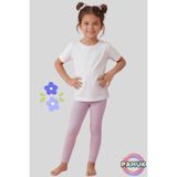 United Fabrics Lila Çocuk Tayt - Yumuşak Esnek Rahat Pamuklu Terletmez Kız Çocuk Taytı