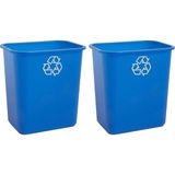United Solutions 7 Galon / 28 Quart Yer Tasarruflu Geri Dönüşüm Kutusu, Masa Altına ve Küçük - Çok Renkli