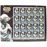 United States Postal Service Star Wars Yoda Koleksiyon Kağıdı 20 X 41 Cent Pullar Scott 4205