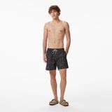 UNITED4 Regular Fit Erkek Siyah Deniz Şortu