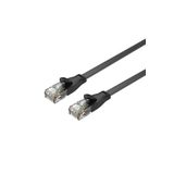 Unıtek Cat6 Patch Kablo 1mt Flat 1gbps, Siyah C1809gbk