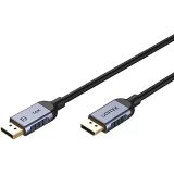 Unitek DisplayPort Kablo v2.1 16K Kompakt Bağlantı Gri 1Mt