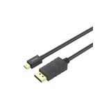Unitek MINI DISPLAYPORT TO DISPLAYPORT KABLO 2MT 4K&60Hz (Y-C611BK)