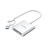 Unıtek Usb-C/A To Hafıza Kart Okuyucu Sd/Cf/Mıcro Sd 5Gbps Y-9313D