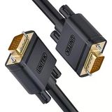 UNITEK VGA 5 m kablo, 1080P VGA/SVGA video monitörü, koaksiyel uzatma kablosu, HD 2 ferritli filtre/altın kaplama kontak/15 kutuplu HD fiş, projektörler, Hdtvler, ekranlar için uyumlu