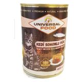 Universal 12x400 GR Food Somonlu Tahılsız Püre Kedi Konserve Yaş Mama