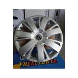 Universal 16 inç Volkswagen Polo / Golf / Jetta / Bora Uyumlu Jant Kapağı 4'lü Takım Amblem Hediyeli