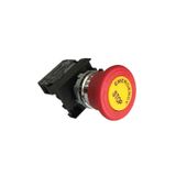 Universal 40 Mm Kafa Pls.Mantar Buton 1Nc Acil Stop Etiketli