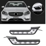 Üniversal 6 Led Mercedes Tip Gündüz Ledi Araba Gündüz Farı Araç Oto Drl Led Lamba Güçlü Işık 12v Su Geçirmez Beyaz 2 Adet 00 Şüscaroto Aksesuar
