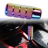 Üniversal 9.5 Cm Jdm Metal Spor Görünümlü Vites Topuzu Aparatlı Alüminyum Alaşım Otomatik-Manuel Yarış Vites Kolu Bukalemun Neo Krom