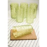 Universal Akrilik Yeşil 6 Lı Uzun Bardak & Su Meşrubat Bardağı 750 ml ( Büyük Boy & Cam Değildir ) - Renkli