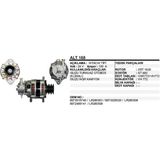 Universal Alternatör 24V 100 A Isuzu Turkuaz Otobüs Klimalı Nqr Kamyon Hıtachı Tip